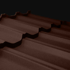 Tremblant metal roof panel - chocolate