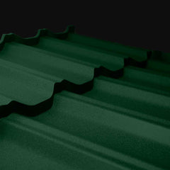 Tremblant metal roof panel - green