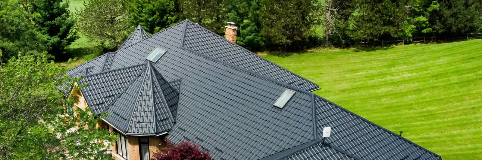An Ontario home with an established metal roof