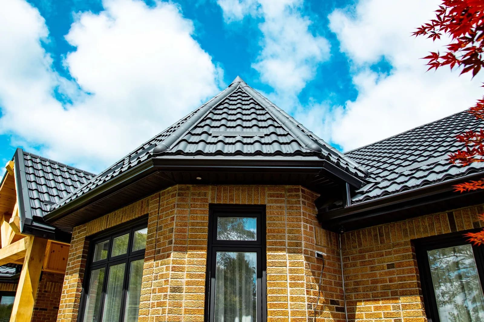 A completed Enigma metal roof