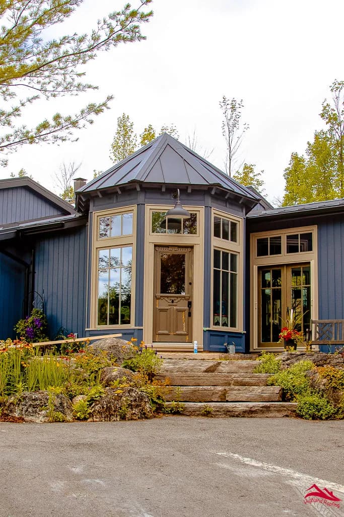A completed Standing Seam metal roof