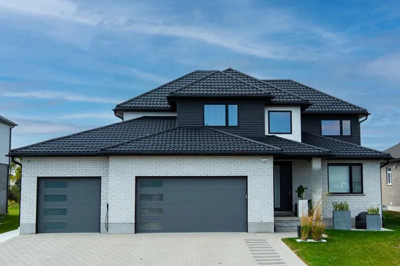 A completed Tremblant metal roof