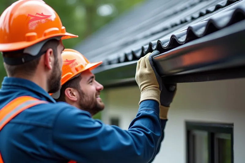 Modular steel eavestrough installation