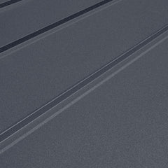 standing seam metal panel - blue grey