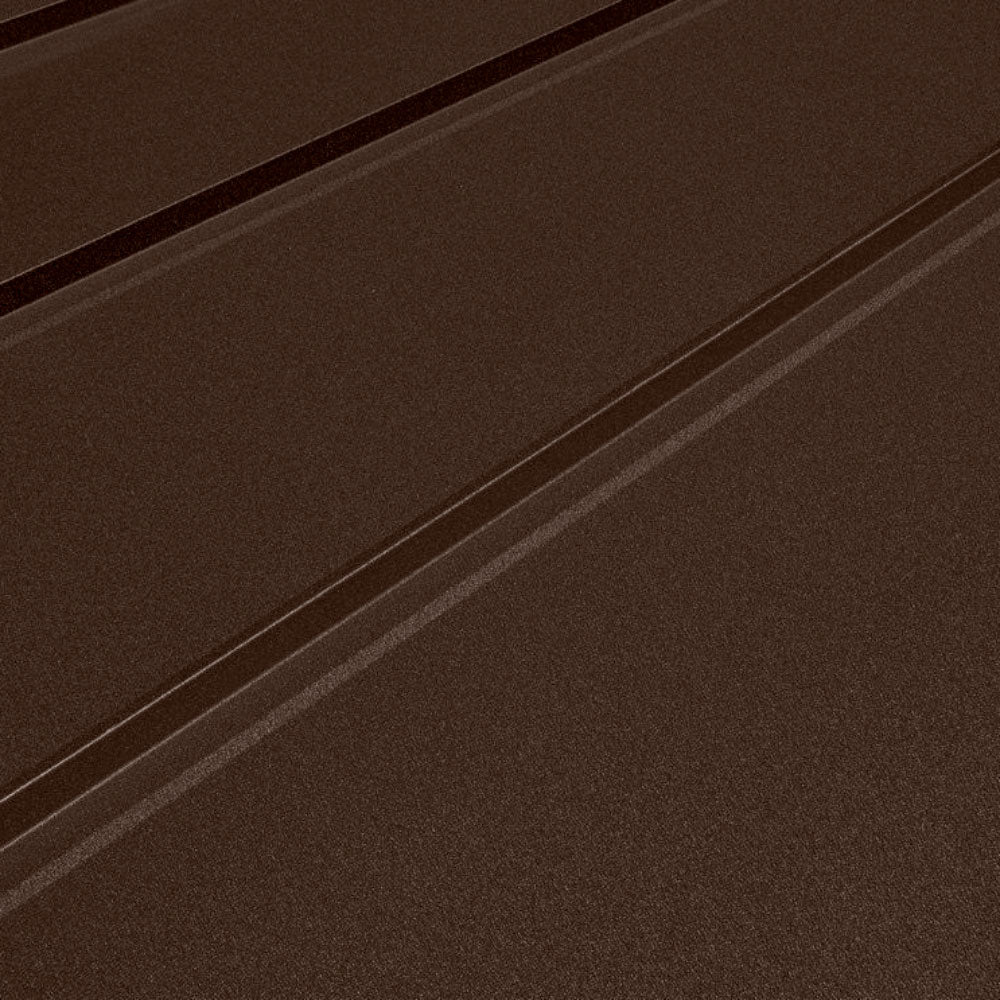 standing seam metal panel - chocolate