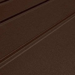 standing seam metal panel - chocolate