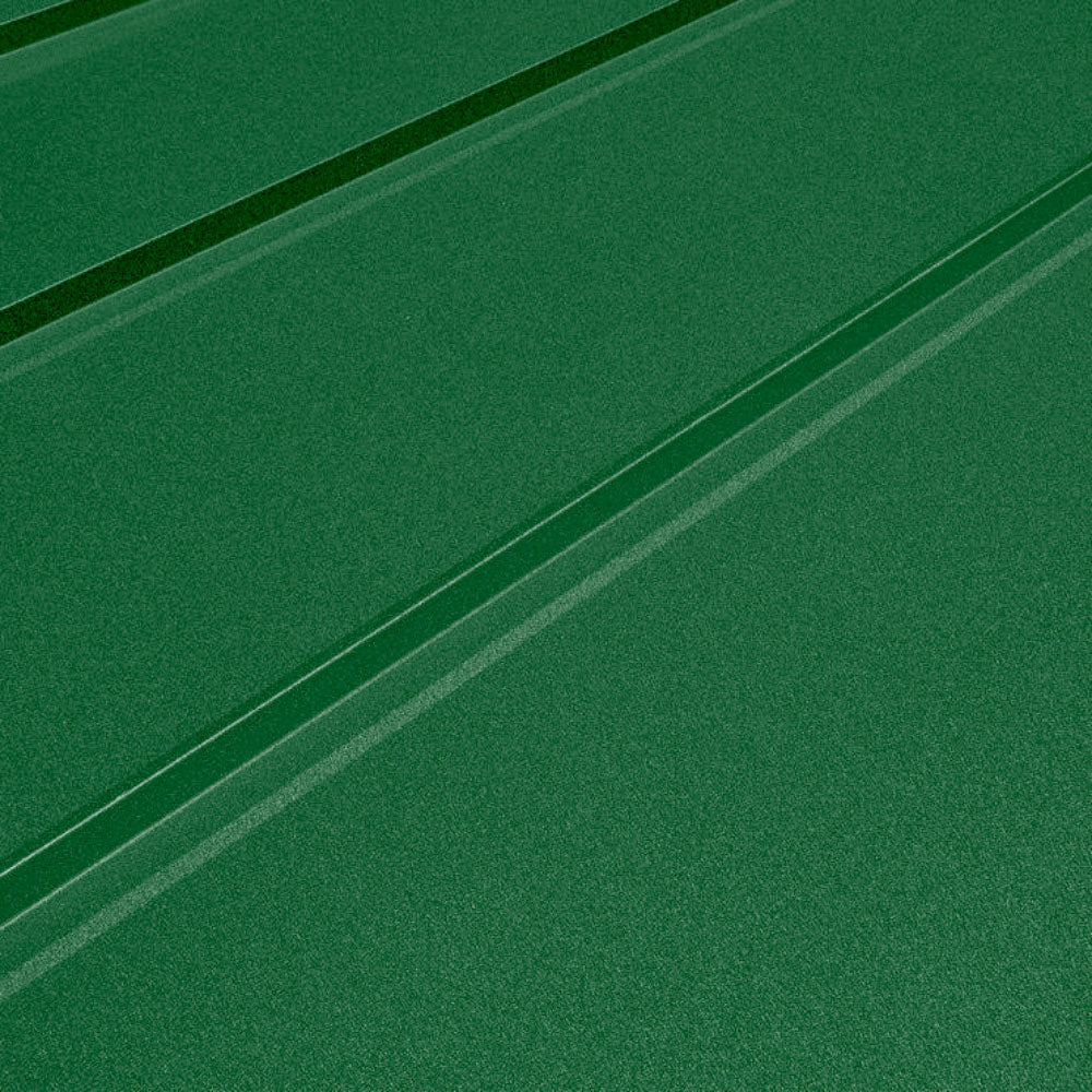 standing seam metal panel - green