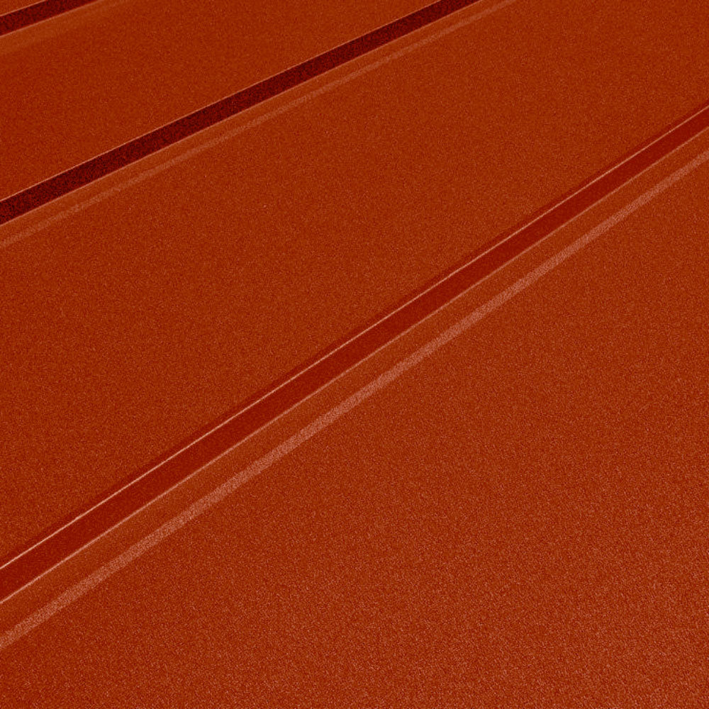 standing seam metal panel - red