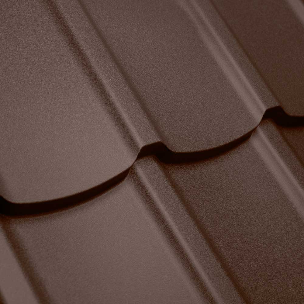 Whistler roofing metal panel - chocolate