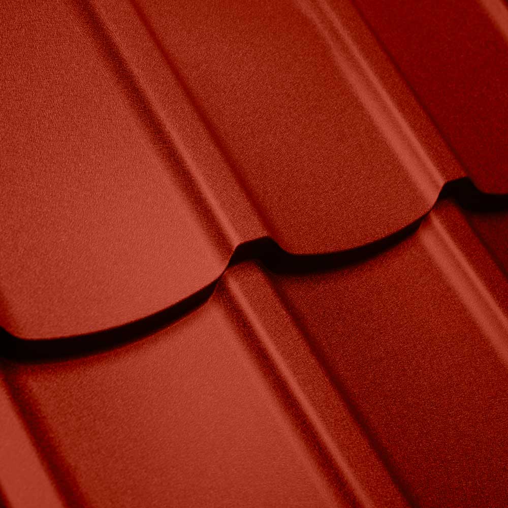 Whistler roofing metal panel -red