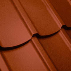 Whistler roofing metal panel - terra cotta