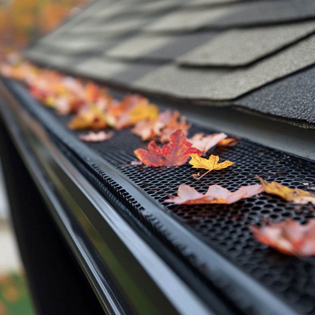 Highland Metal Roofing leaf guard service